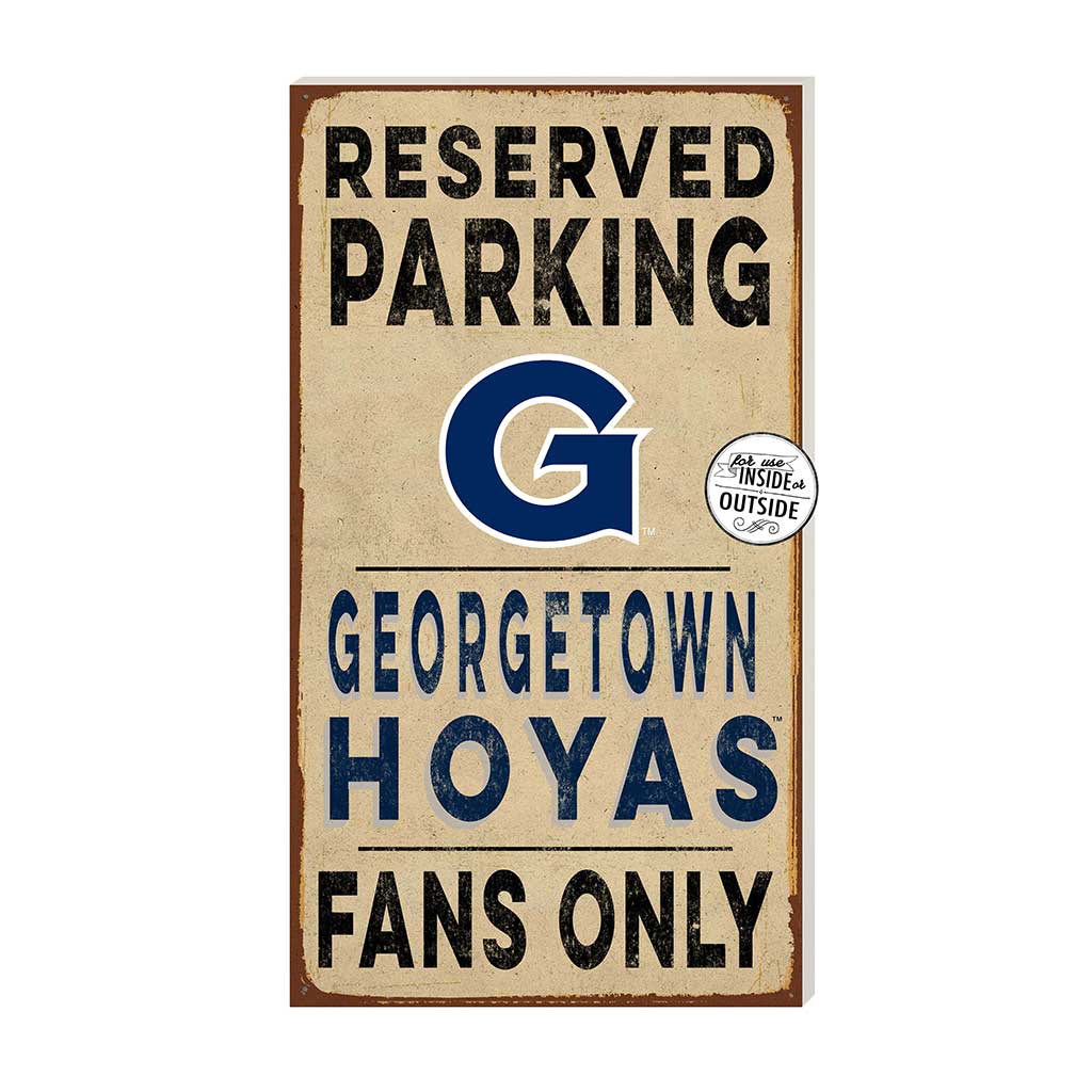 11x20 Indoor Outdoor Reserved Parking Sign Georgetown Hoyas