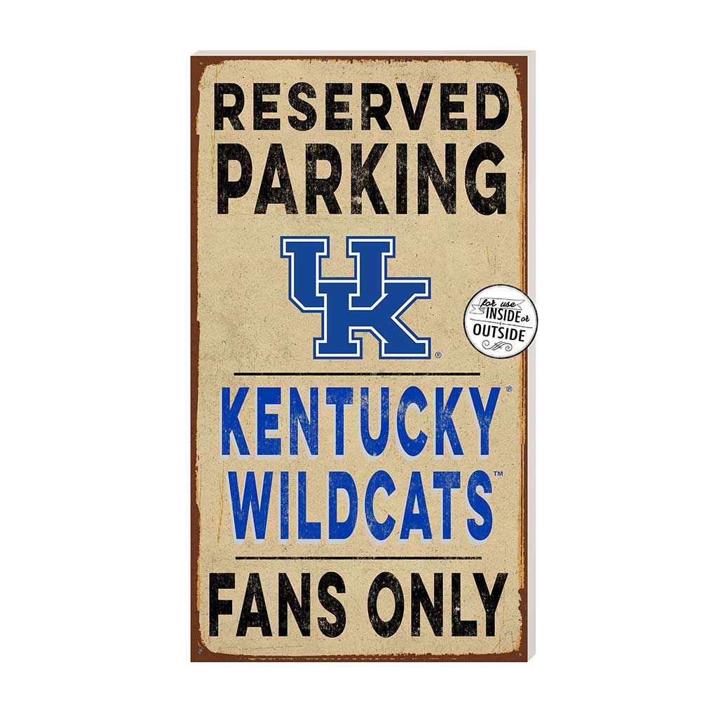 11x20 Indoor Outdoor Reserved Parking Sign Kentucky Wildcats