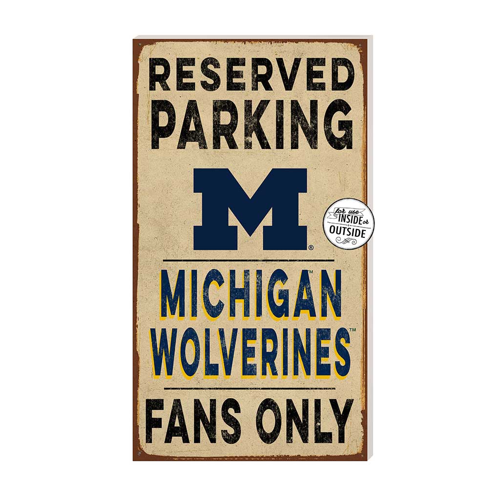 11x20 Indoor Outdoor Reserved Parking Sign Michigan Wolverines