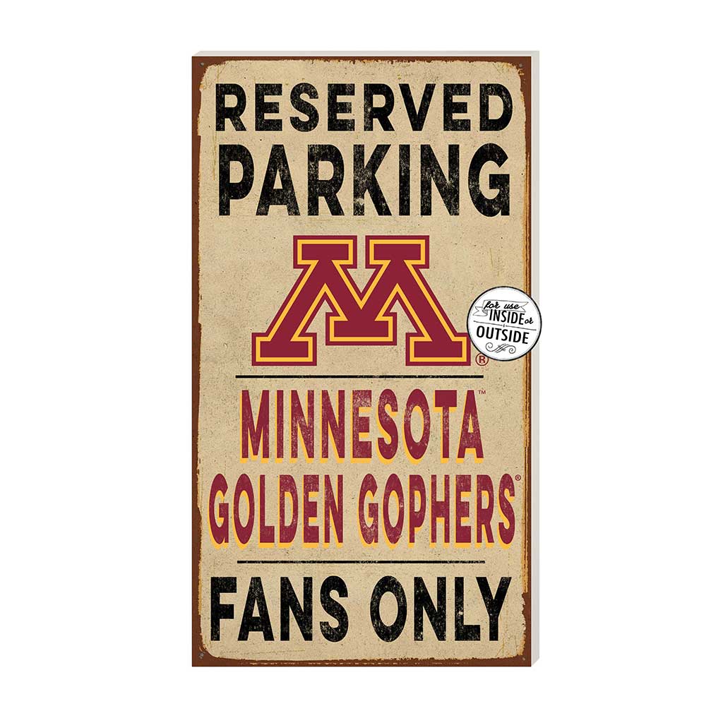 11x20 Indoor Outdoor Reserved Parking Sign Minnesota Golden Gophers