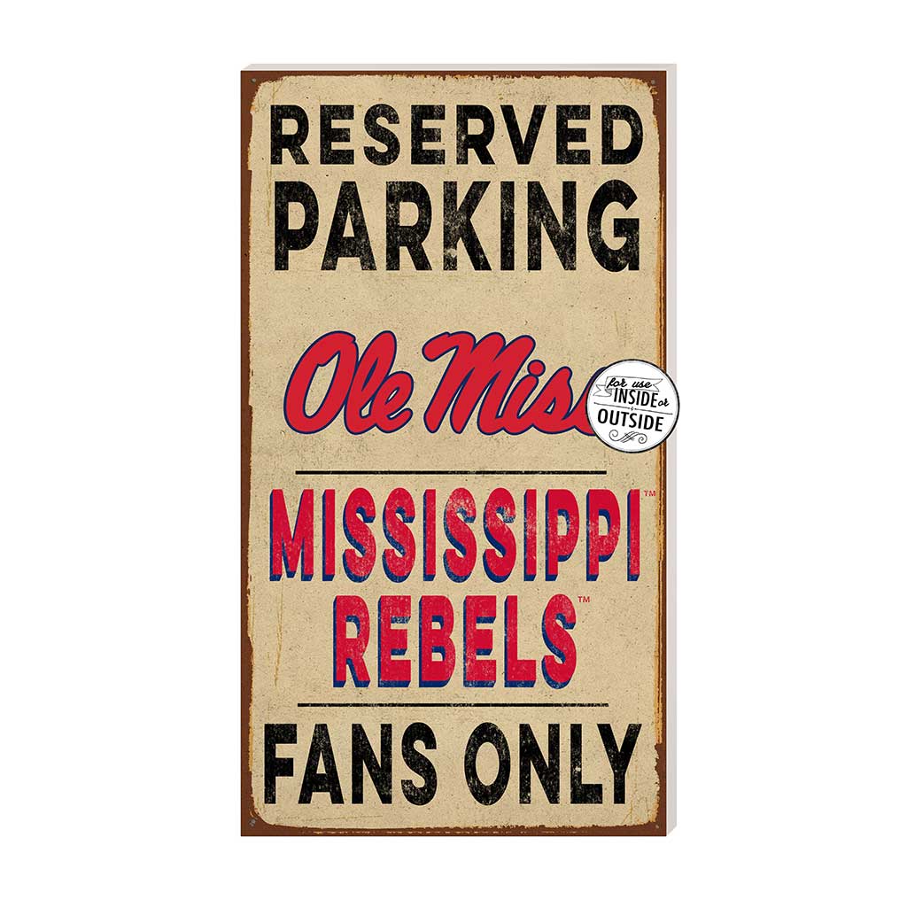 11x20 Indoor Outdoor Reserved Parking Sign Mississippi Rebels