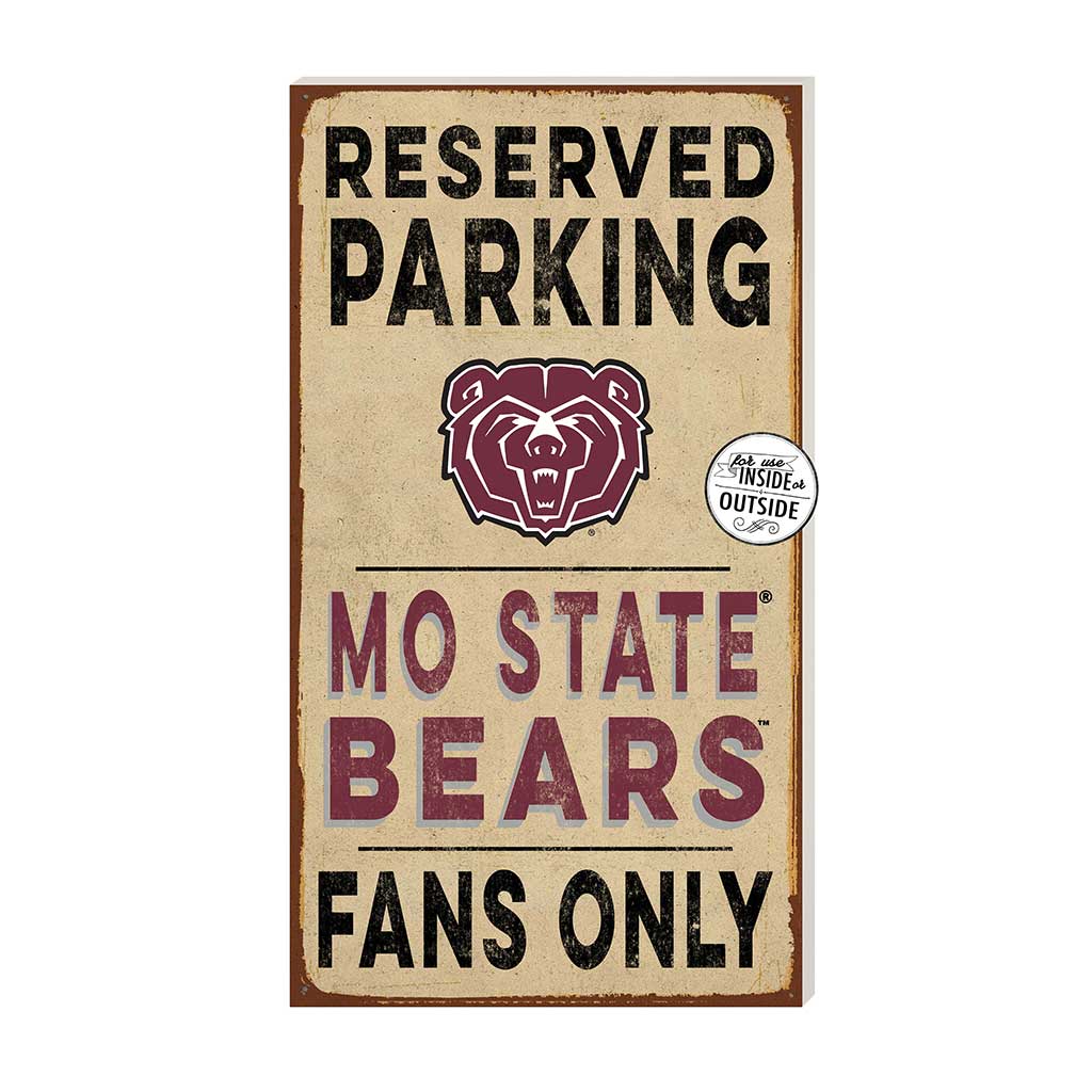 11x20 Indoor Outdoor Reserved Parking Sign Missouri State Bears