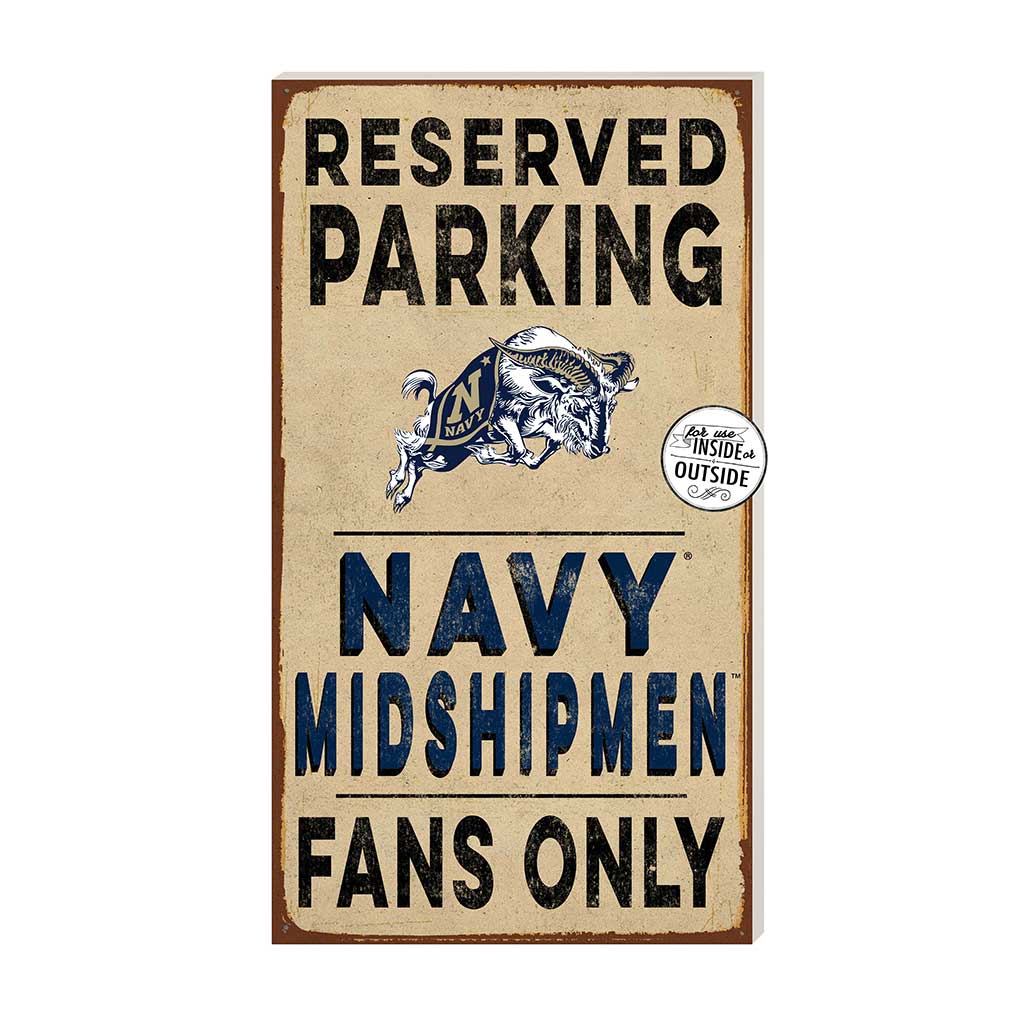 11x20 Indoor Outdoor Reserved Parking Sign Naval Academy Midshipmen