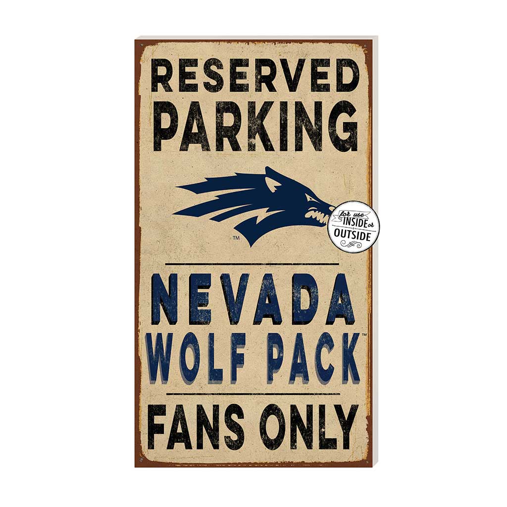 11x20 Indoor Outdoor Reserved Parking Sign Nevada Wolf Pack