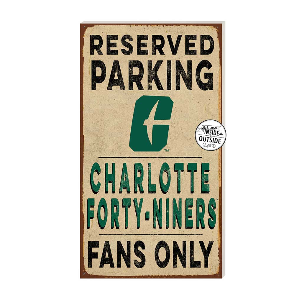 11x20 Indoor Outdoor Reserved Parking Sign North Carolina (Charlotte) 49ers