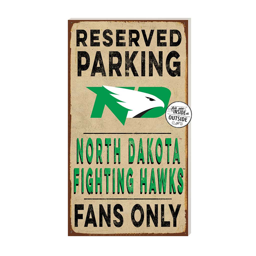 11x20 Indoor Outdoor Reserved Parking Sign North Dakota Fighting Hawks