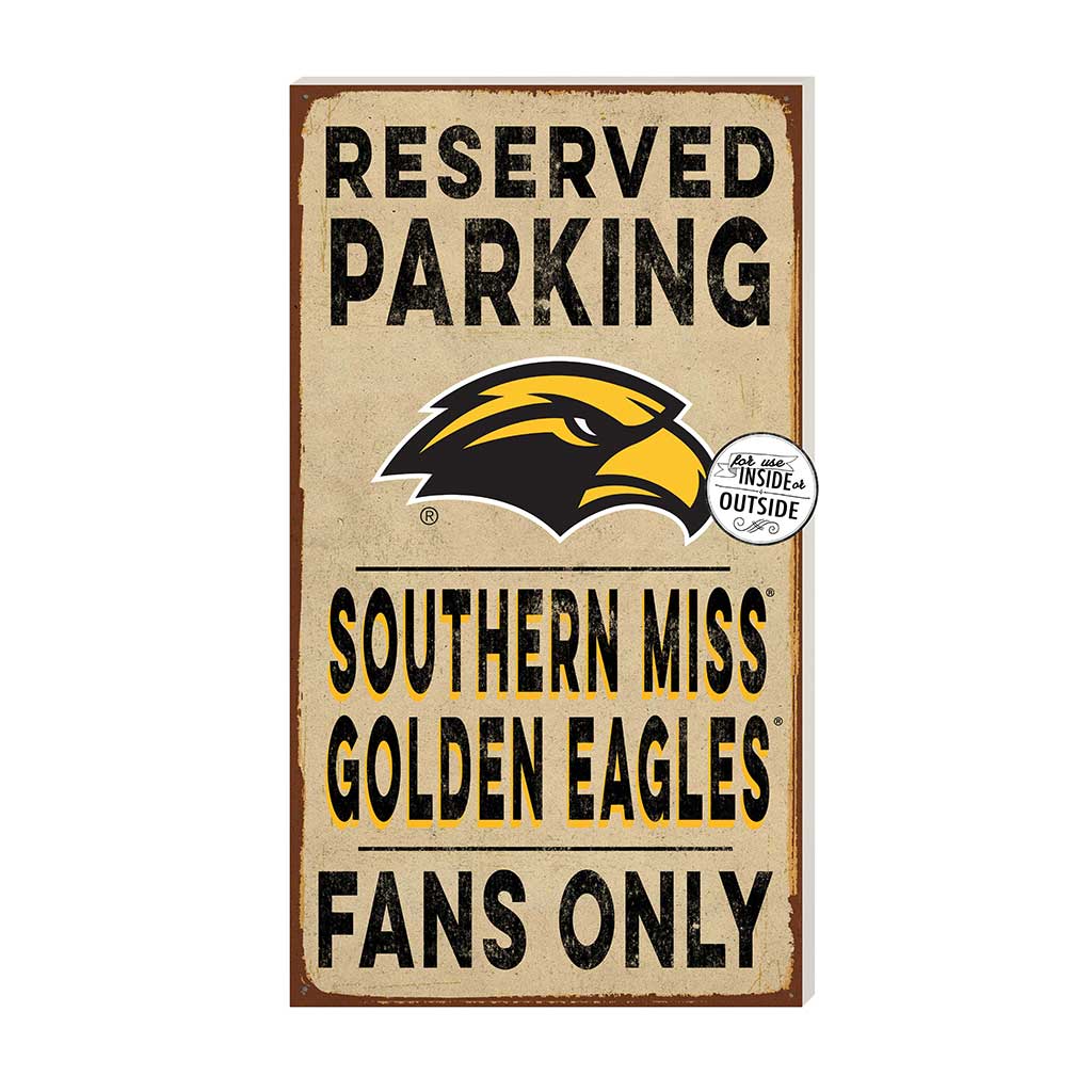 11x20 Indoor Outdoor Reserved Parking Sign Southern Mississippi Golden Eagles