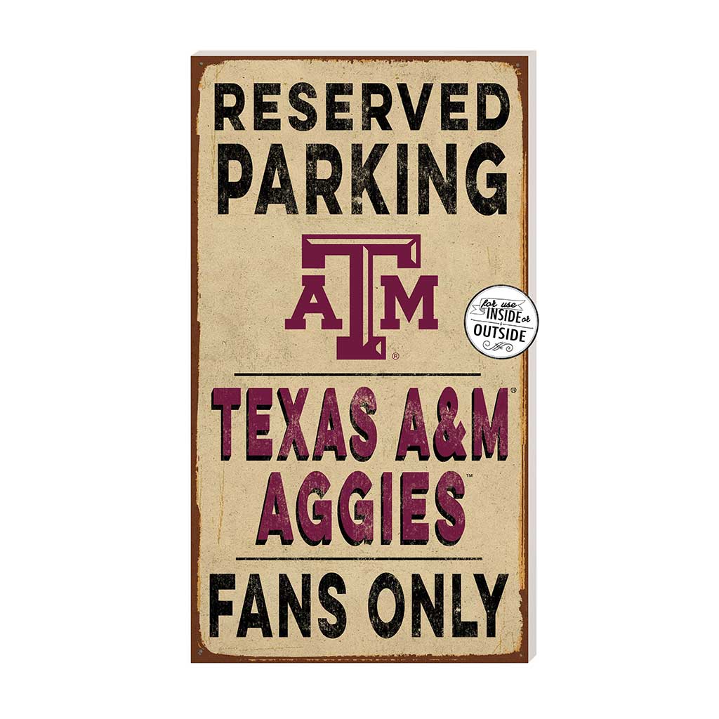 11x20 Indoor Outdoor Reserved Parking Sign Texas A&M Aggies