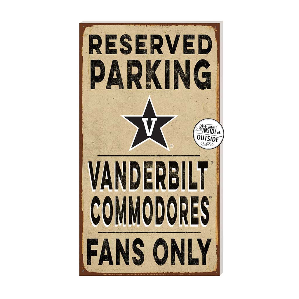 11x20 Indoor Outdoor Reserved Parking Sign Vanderbilt Commodores