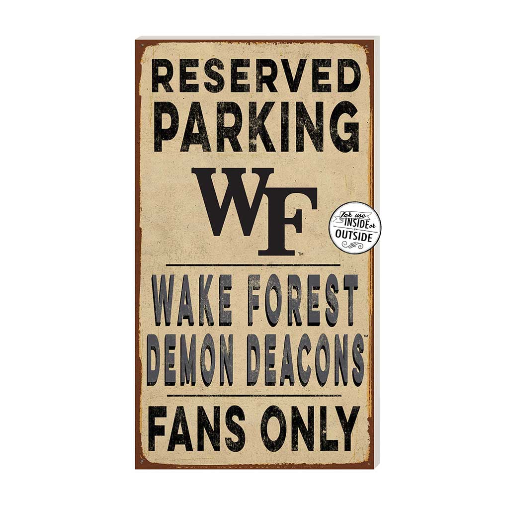 11x20 Indoor Outdoor Reserved Parking Sign Wake Forest Demon Deacons