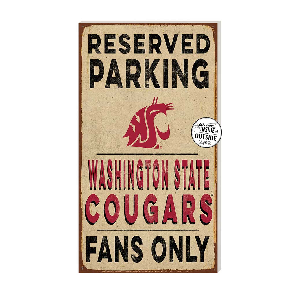 11x20 Indoor Outdoor Reserved Parking Sign Washington State Cougars