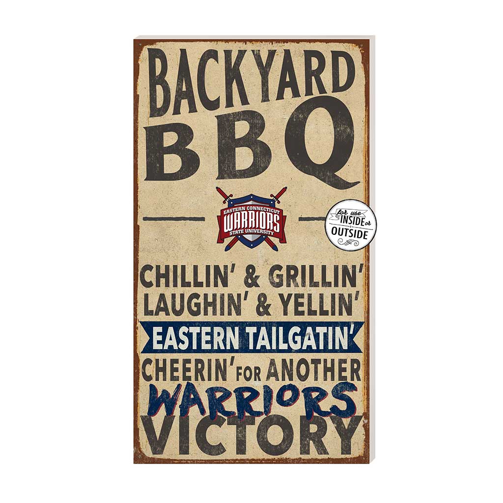 11x20 Indoor Outdoor BBQ Sign Eastern Connecticut State University Warriors