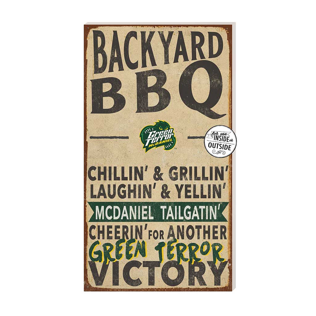 11x20 Indoor Outdoor BBQ Sign McDaniel College Green Terror
