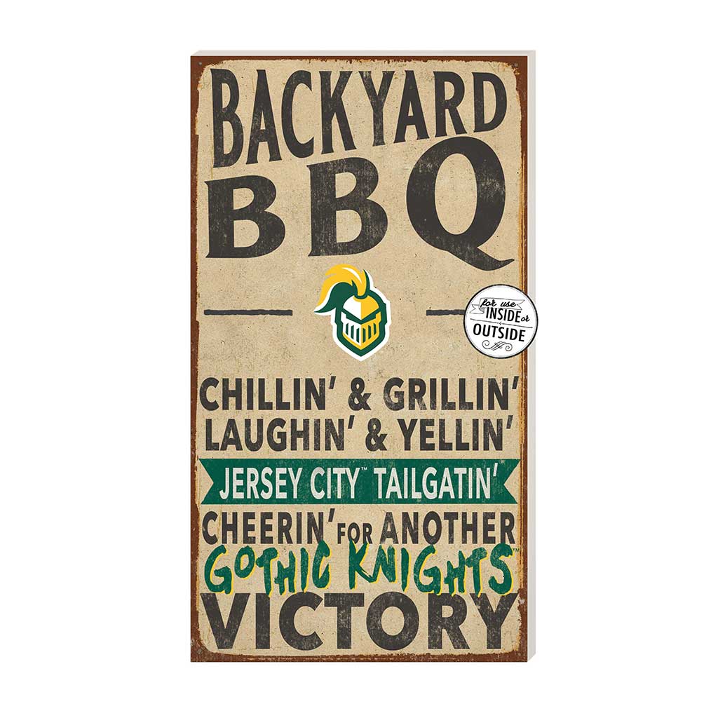 11x20 Indoor Outdoor BBQ Sign New Jersey City University Gothic Knights