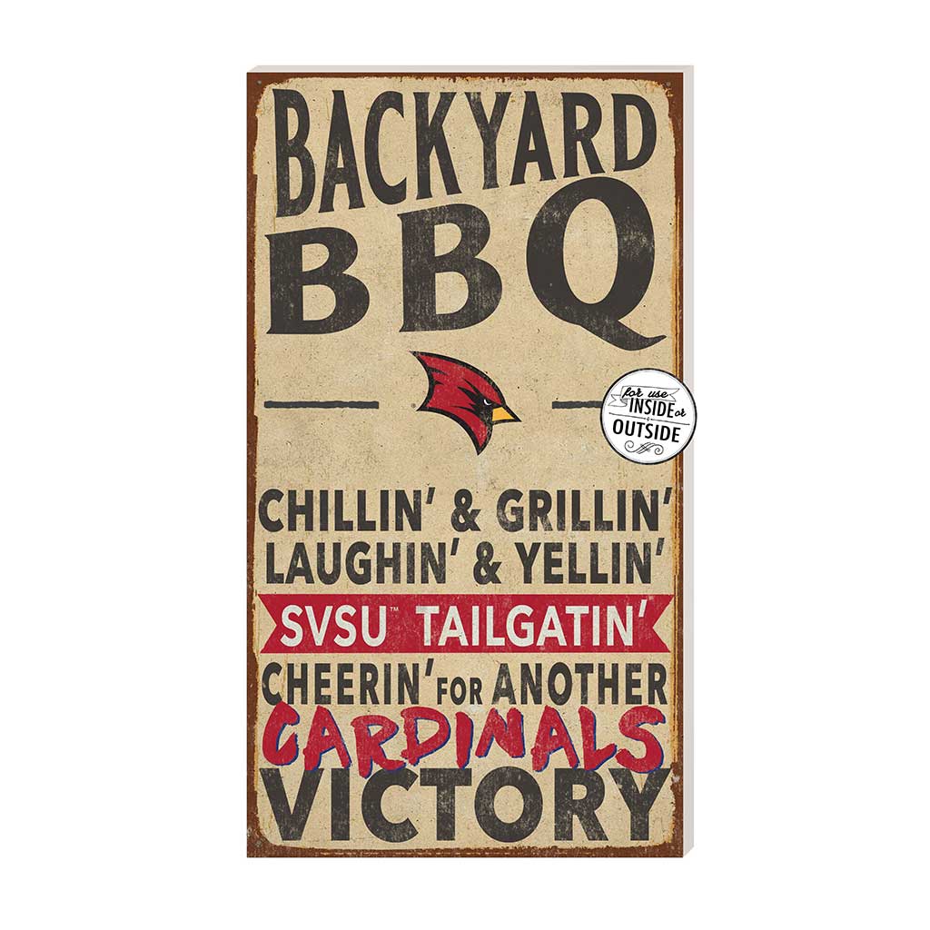 11x20 Indoor Outdoor BBQ Sign Saginaw Valley State University Cardinals