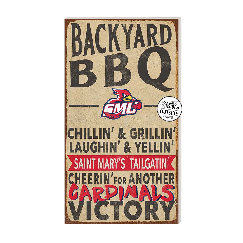 11x20 Indoor Outdoor BBQ Sign Saint Mary's University of Minnesota Cardinals