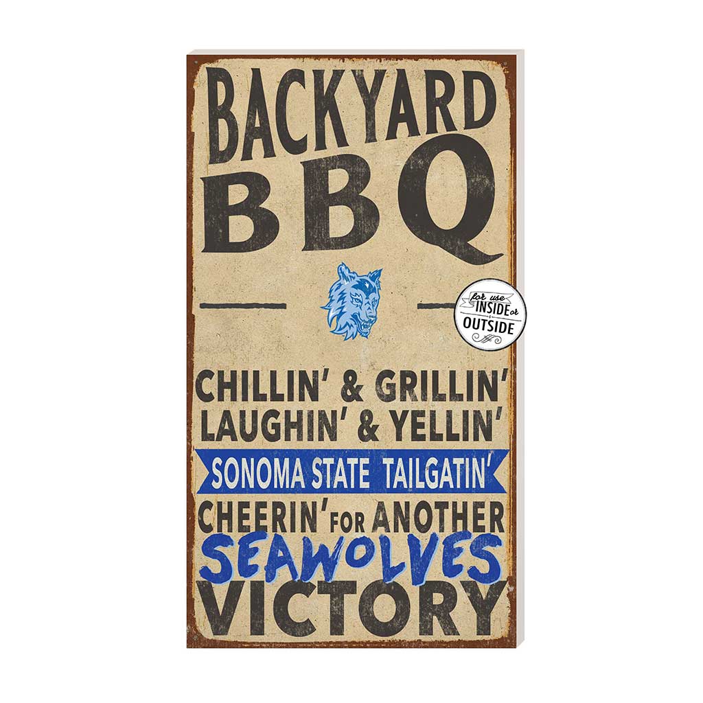 11x20 Indoor Outdoor BBQ Sign Sonoma State University Seawolves