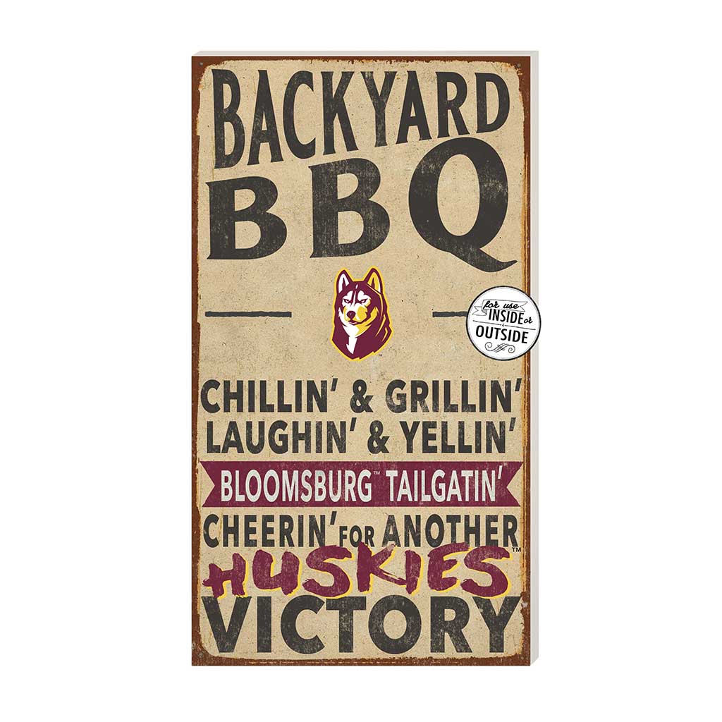 11x20 Indoor Outdoor BBQ Sign Bloomsburg Huskies
