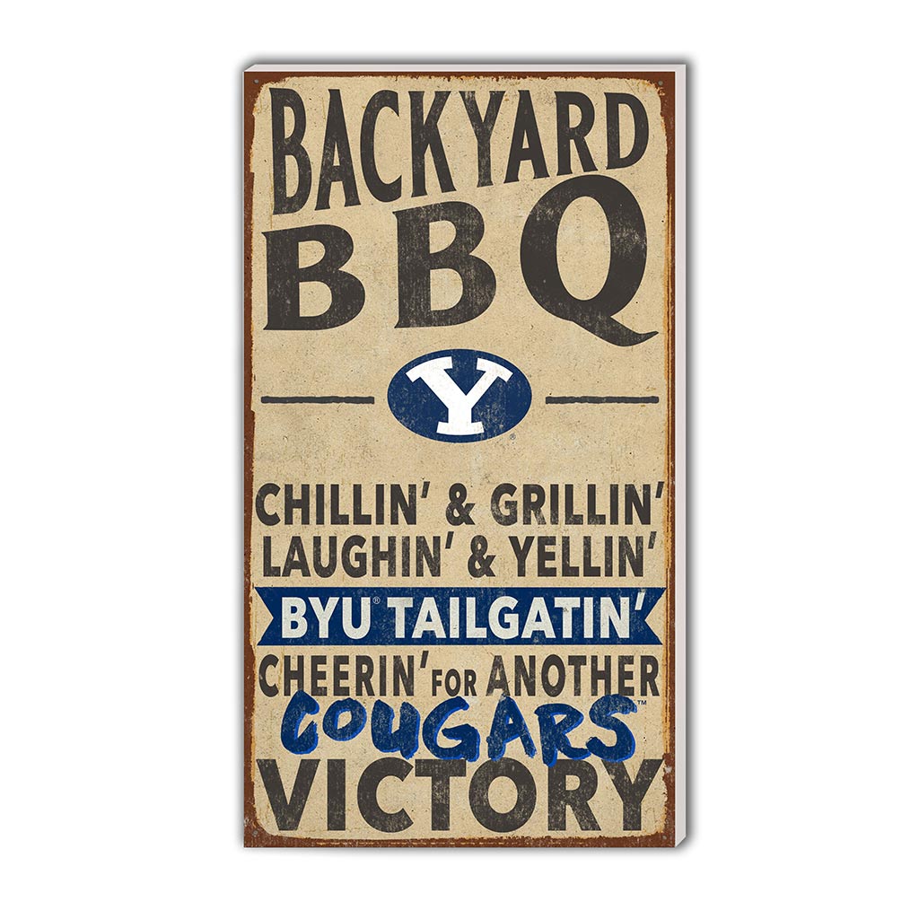 11x20 Indoor Outdoor BBQ Sign Brigham Young Cougars