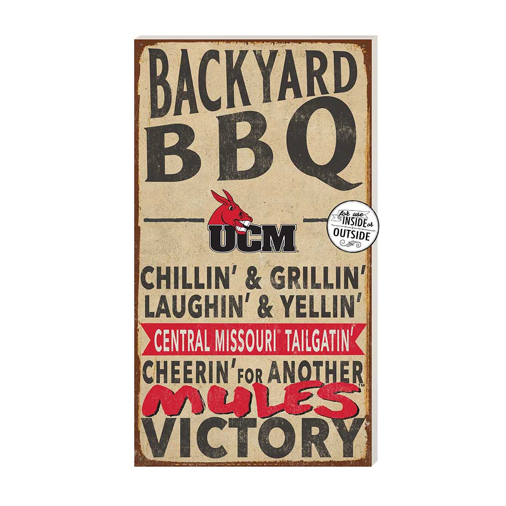11x20 Indoor Outdoor BBQ Sign Sign Central Missouri Mules