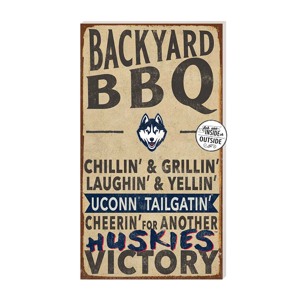 11x20 Indoor Outdoor BBQ Sign Connecticut Huskies
