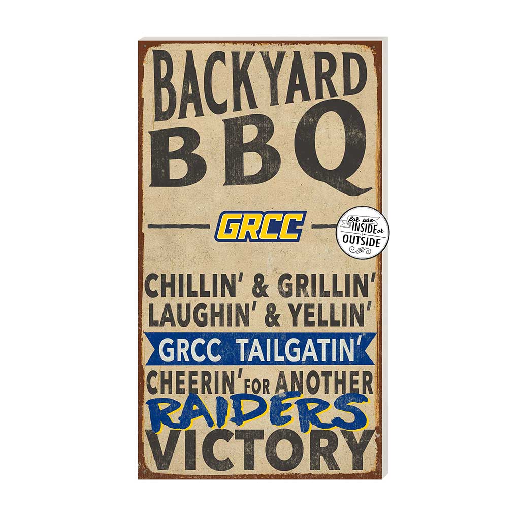 11x20 Indoor Outdoor BBQ Sign Grand Rapids Community College Raiders