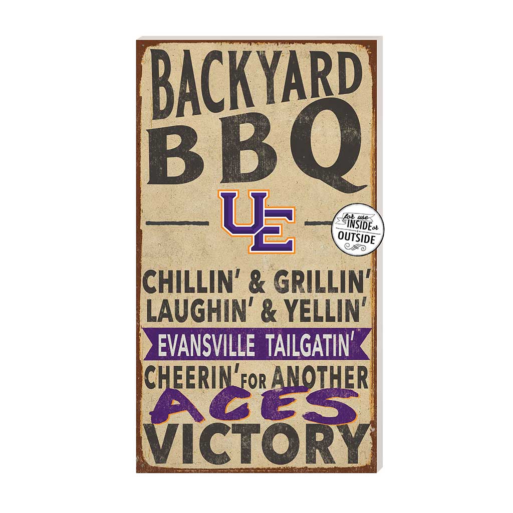 11x20 Indoor Outdoor BBQ Sign Evansville Purple Aces