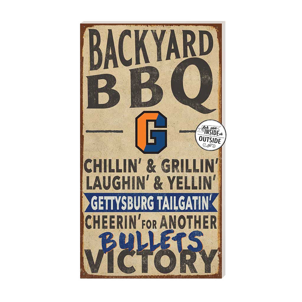 11x20 Indoor Outdoor BBQ Sign Gettysburg College Bullets