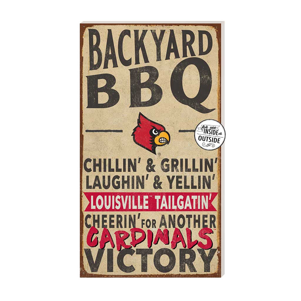 11x20 Indoor Outdoor BBQ Sign Louisville Cardinals