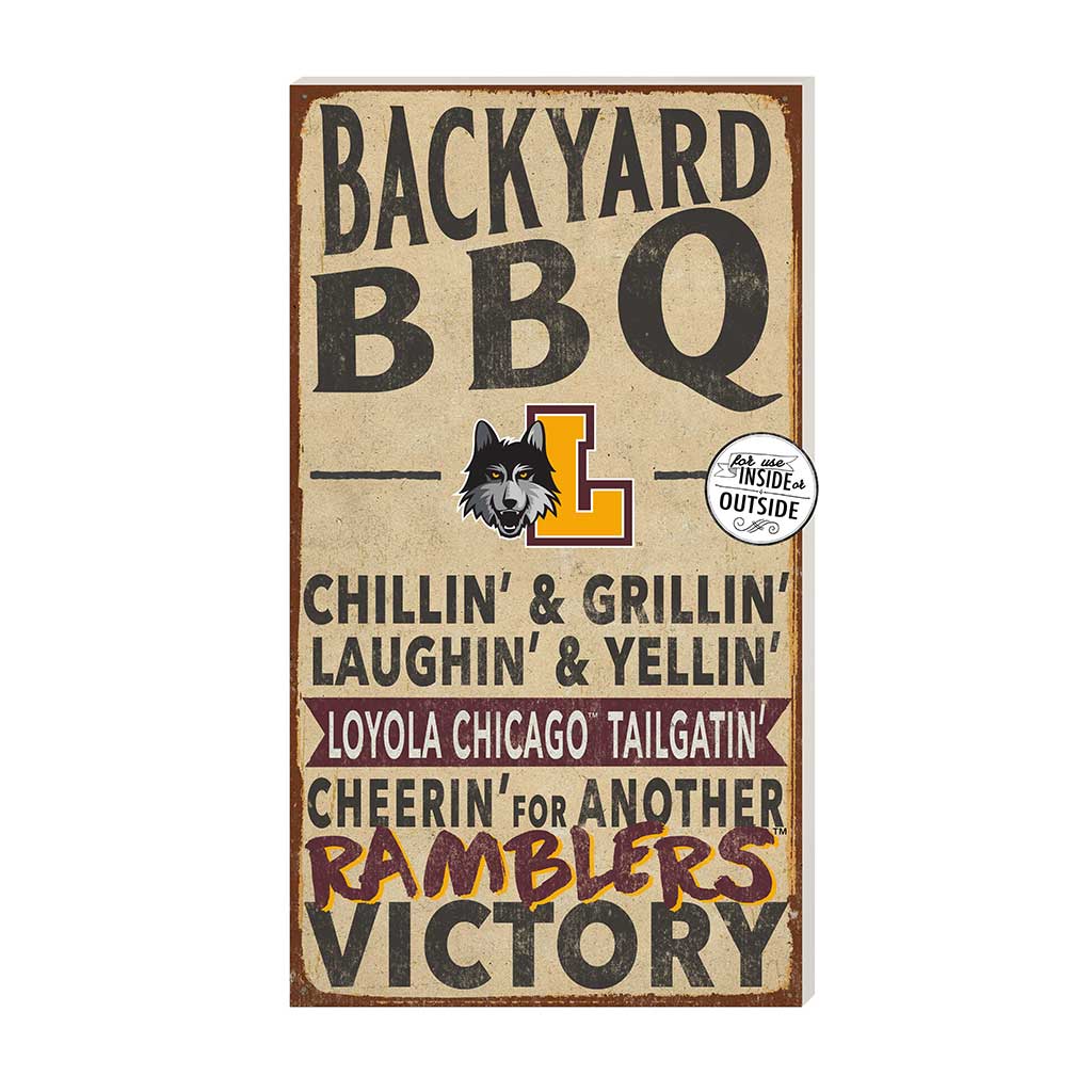 11x20 Indoor Outdoor BBQ Sign Loyola Chicago Ramblers