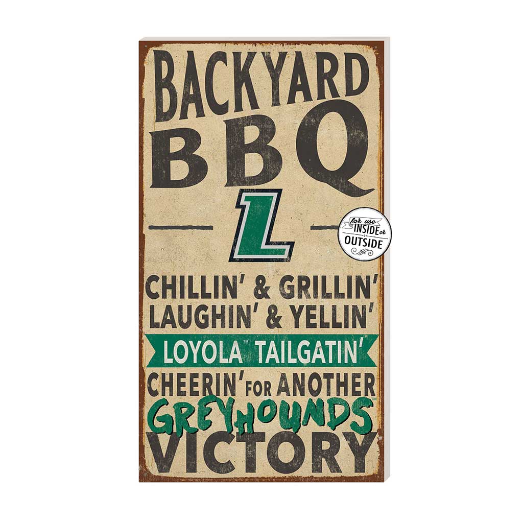 11x20 Indoor Outdoor BBQ Sign Loyola University Greyhounds