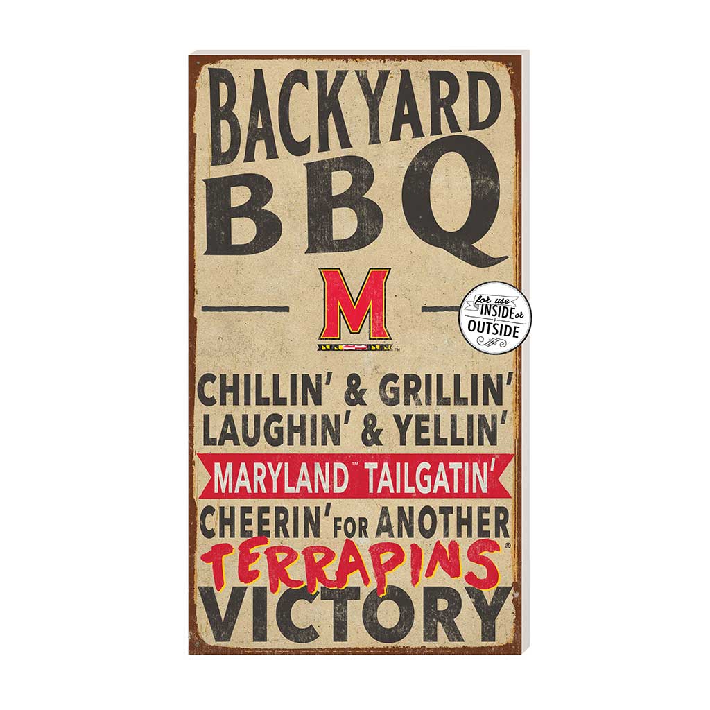 11x20 Indoor Outdoor BBQ Sign Maryland Terrapins