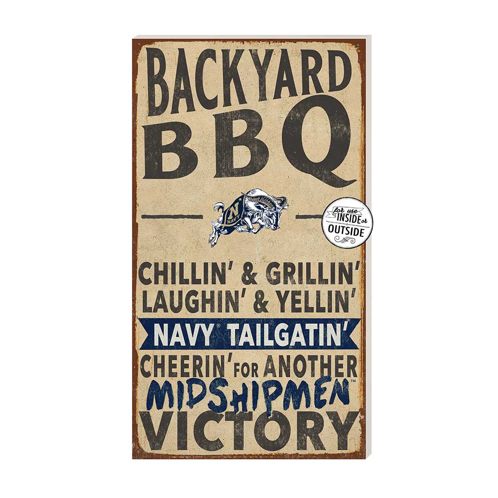 11x20 Indoor Outdoor BBQ Sign Naval Academy Midshipmen