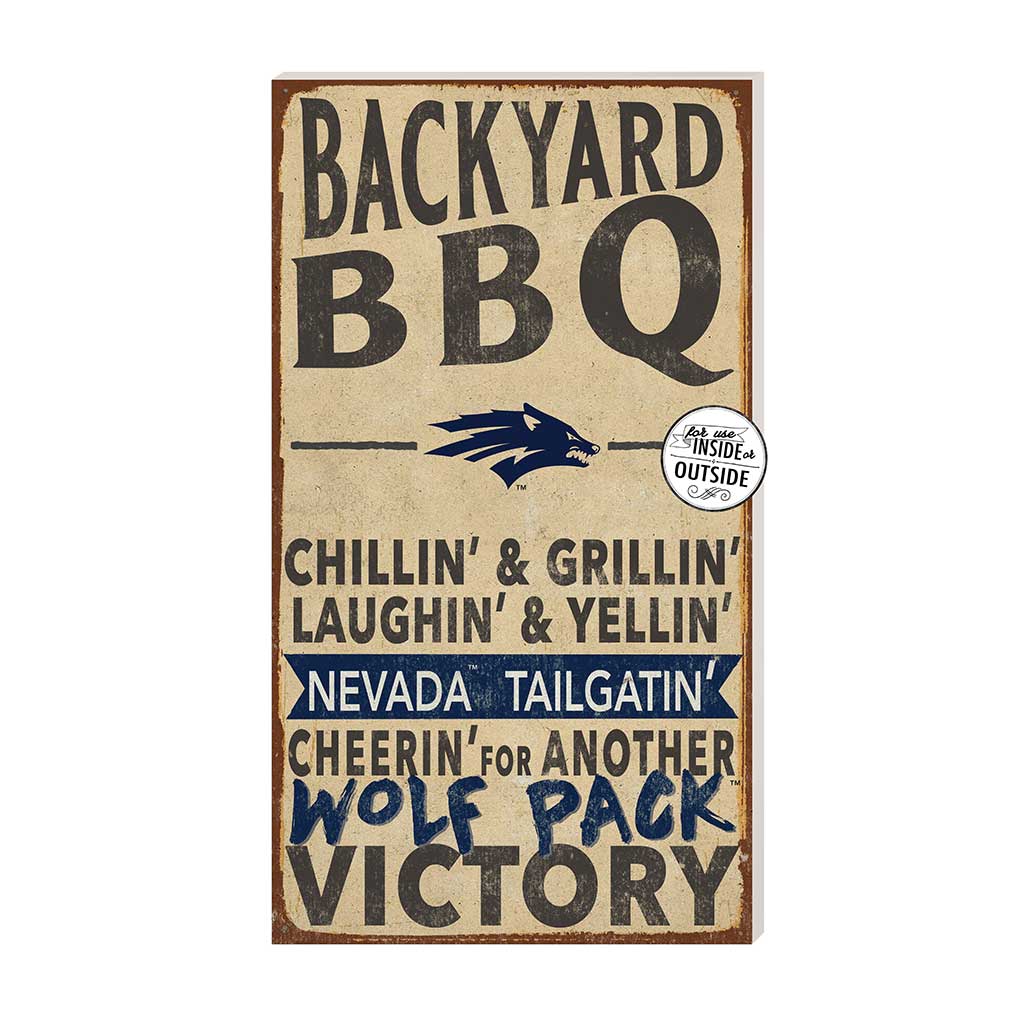 11x20 Indoor Outdoor BBQ Sign Nevada Wolf Pack