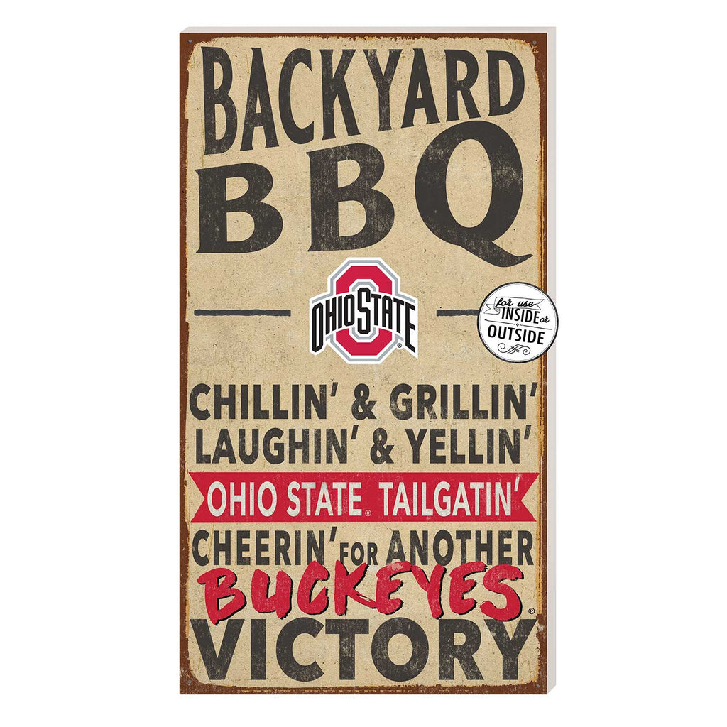 11x20 Indoor Outdoor BBQ Sign Ohio State Buckeyes