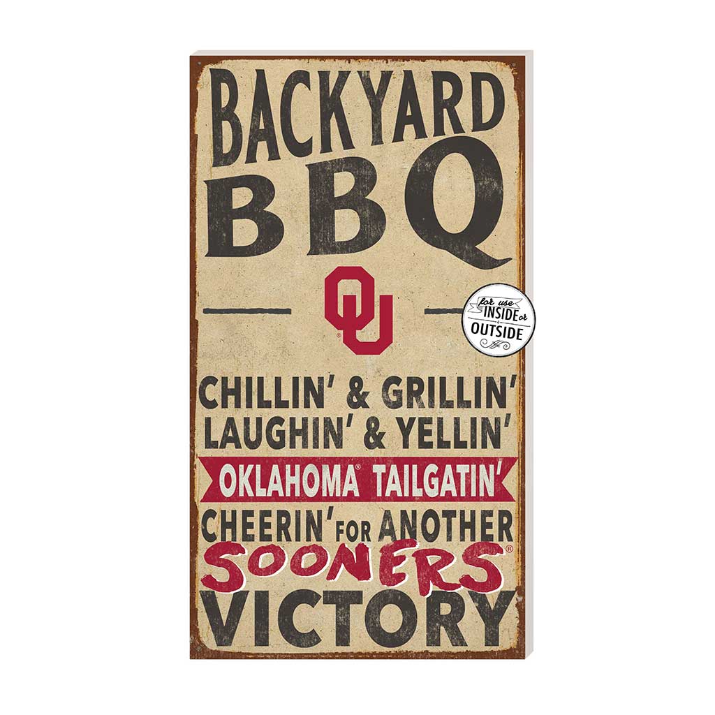 11x20 Indoor Outdoor BBQ Sign Oklahoma Sooners