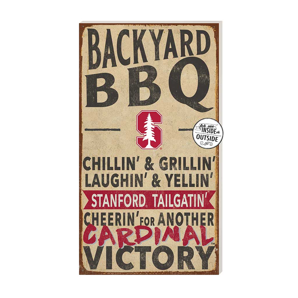 11x20 Indoor Outdoor BBQ Sign Stanford Cardinal color