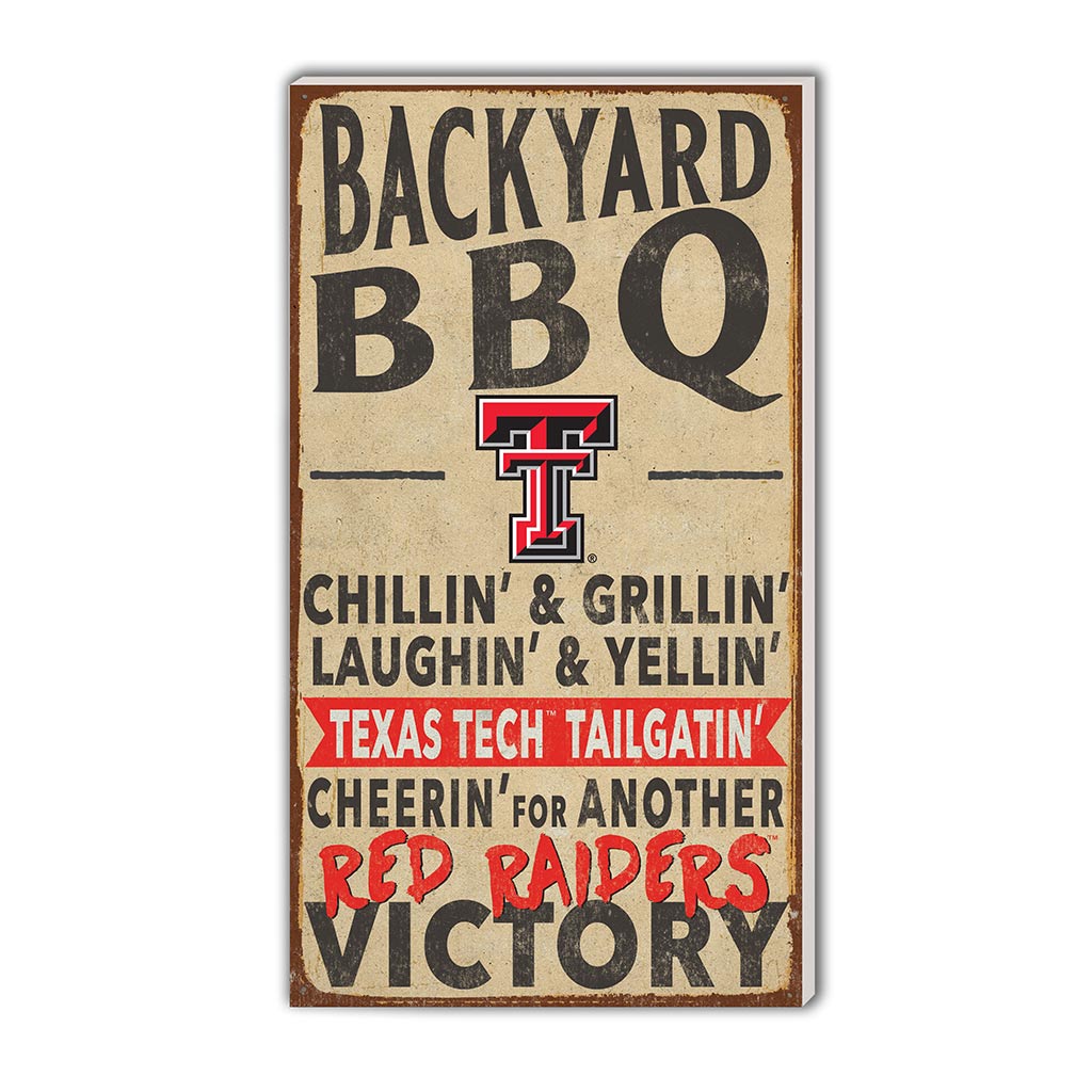 11x20 Indoor Outdoor BBQ Sign Texas Tech Red Raiders