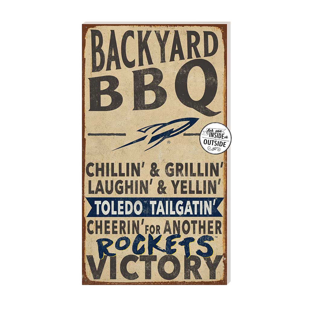 11x20 Indoor Outdoor BBQ Sign Toledo Rockets