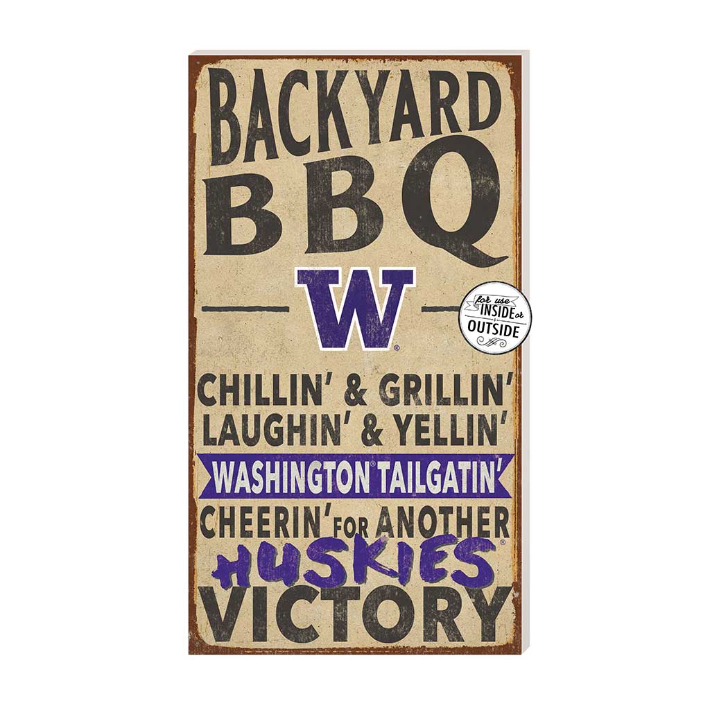 11x20 Indoor Outdoor BBQ Sign Washington Huskies