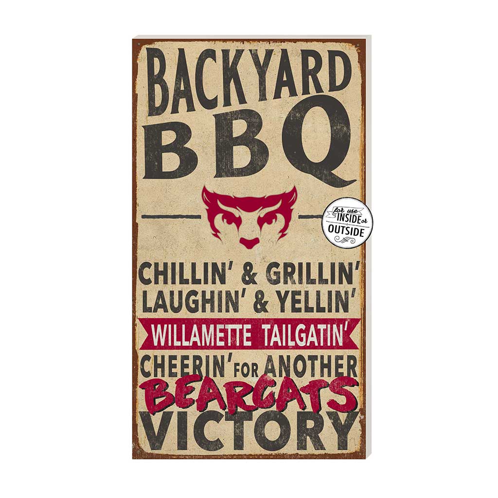 11x20 Indoor Outdoor BBQ Sign Willamette Bearcats