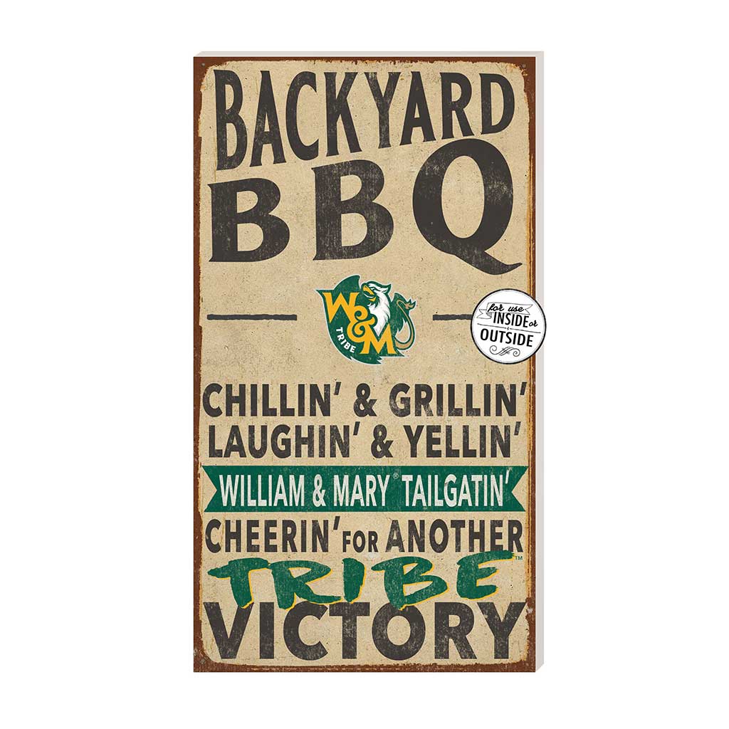 11x20 Indoor Outdoor BBQ Sign William and Mary Tribe