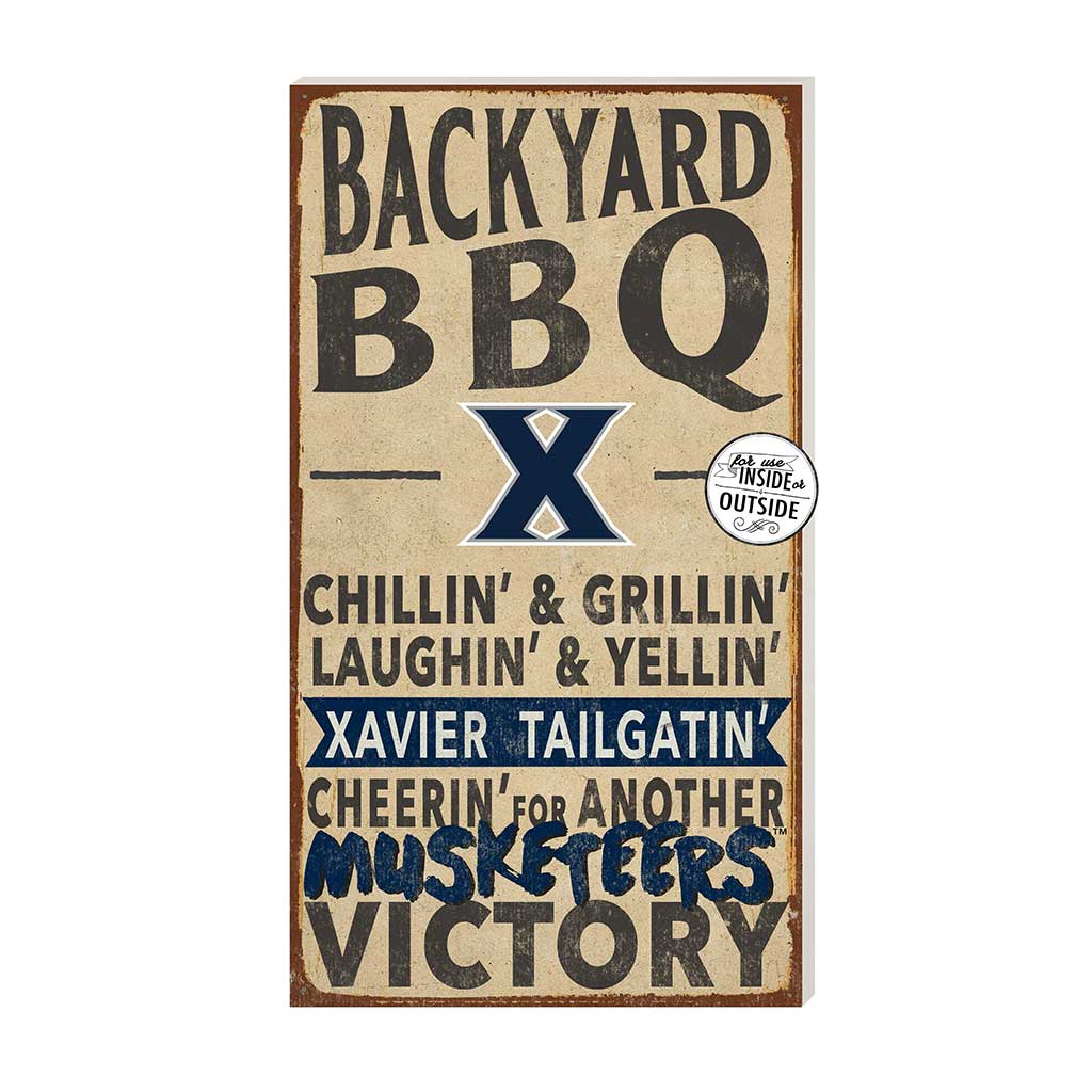 11x20 Indoor Outdoor BBQ Sign Xavier Ohio Musketeers