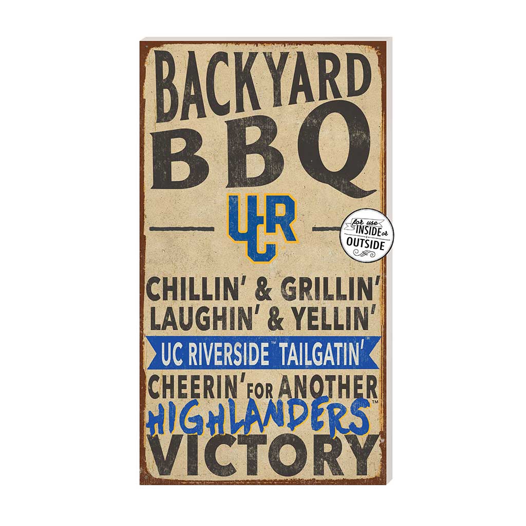 11x20 Indoor Outdoor BBQ Sign UC Riverside Highlanders