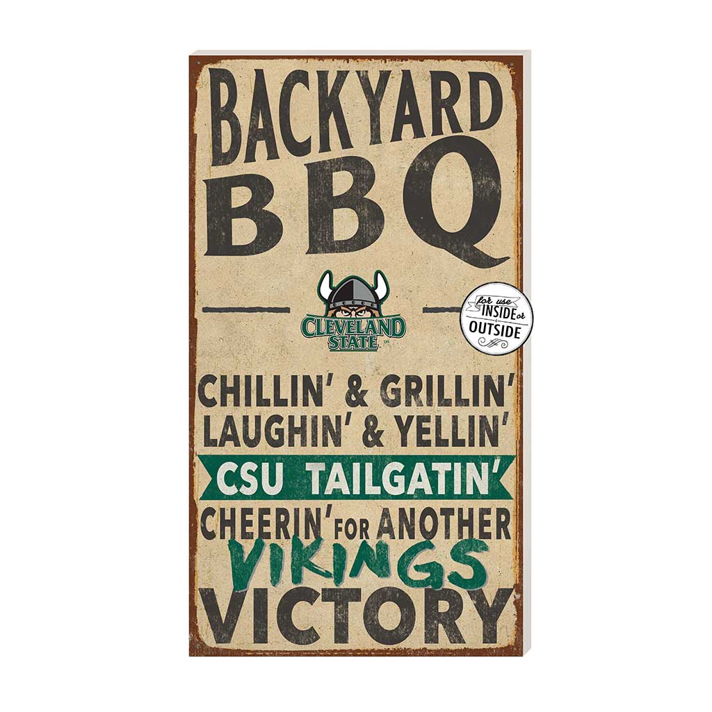 11x20 Indoor Outdoor BBQ Sign Cleveland State Vikings
