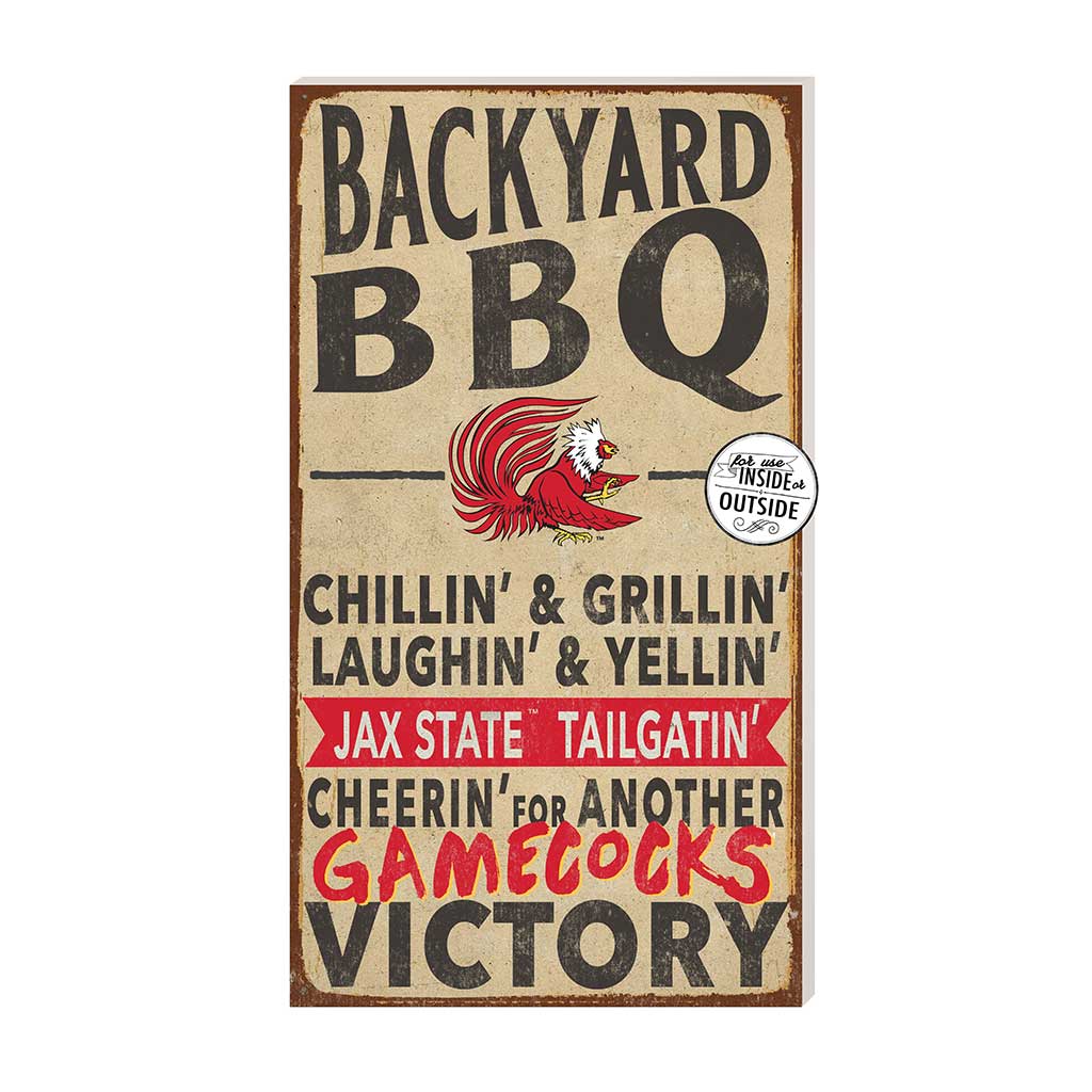 11x20 Indoor Outdoor BBQ Sign Jacksonville State Gamecocks