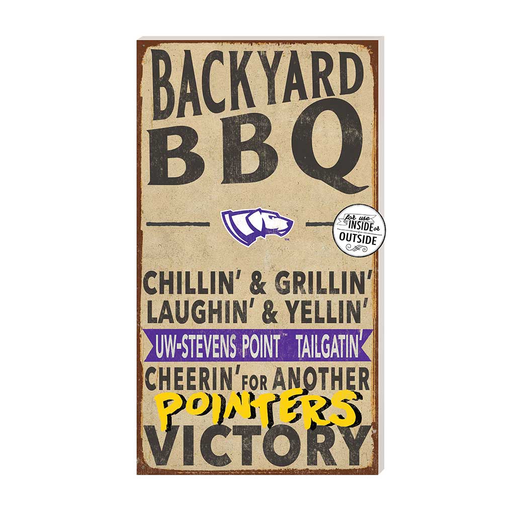 11x20 Indoor Outdoor BBQ Sign University of Wisconsin Steven's Point Pointers