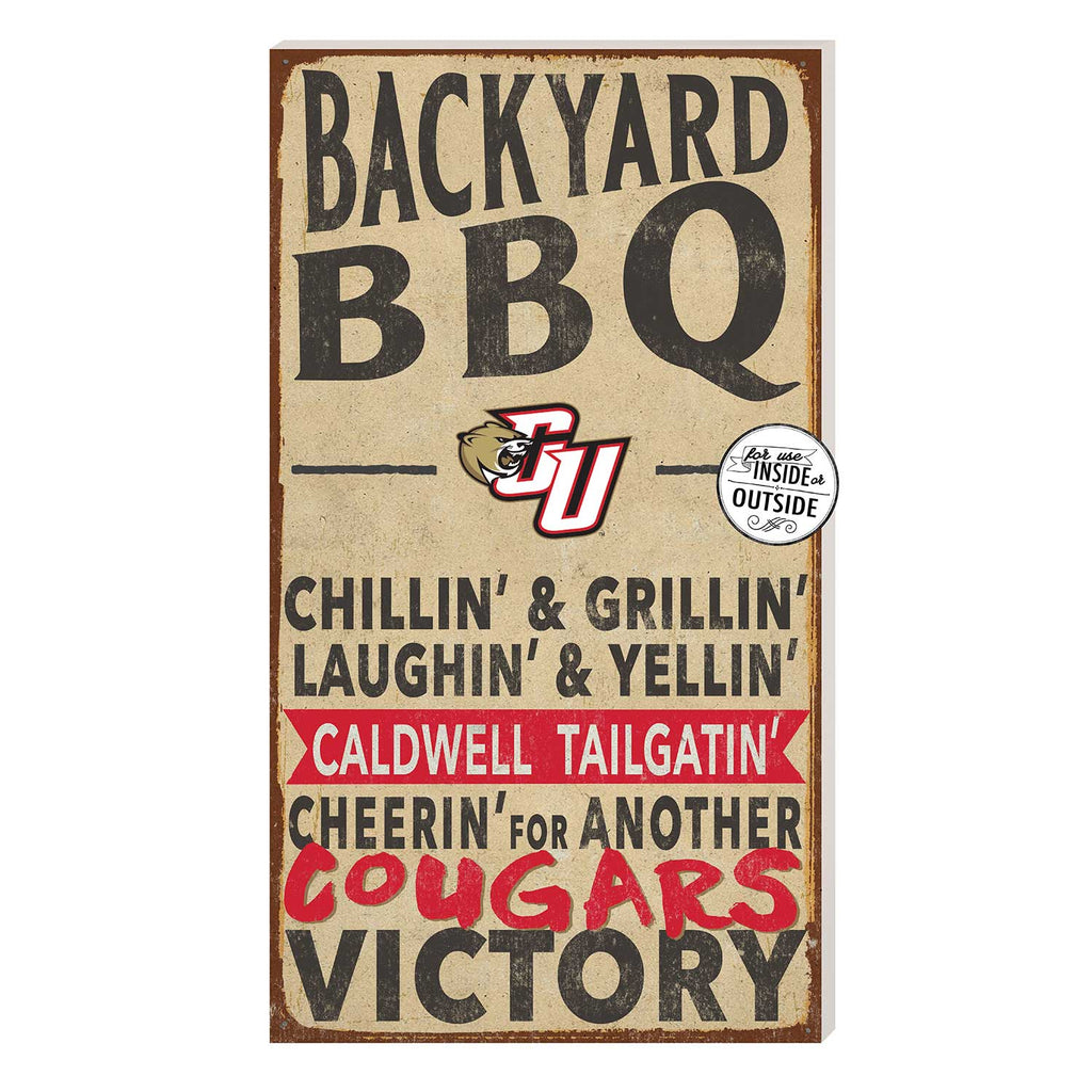 11x20 Indoor Outdoor BBQ Sign Caldwell University COUGARS