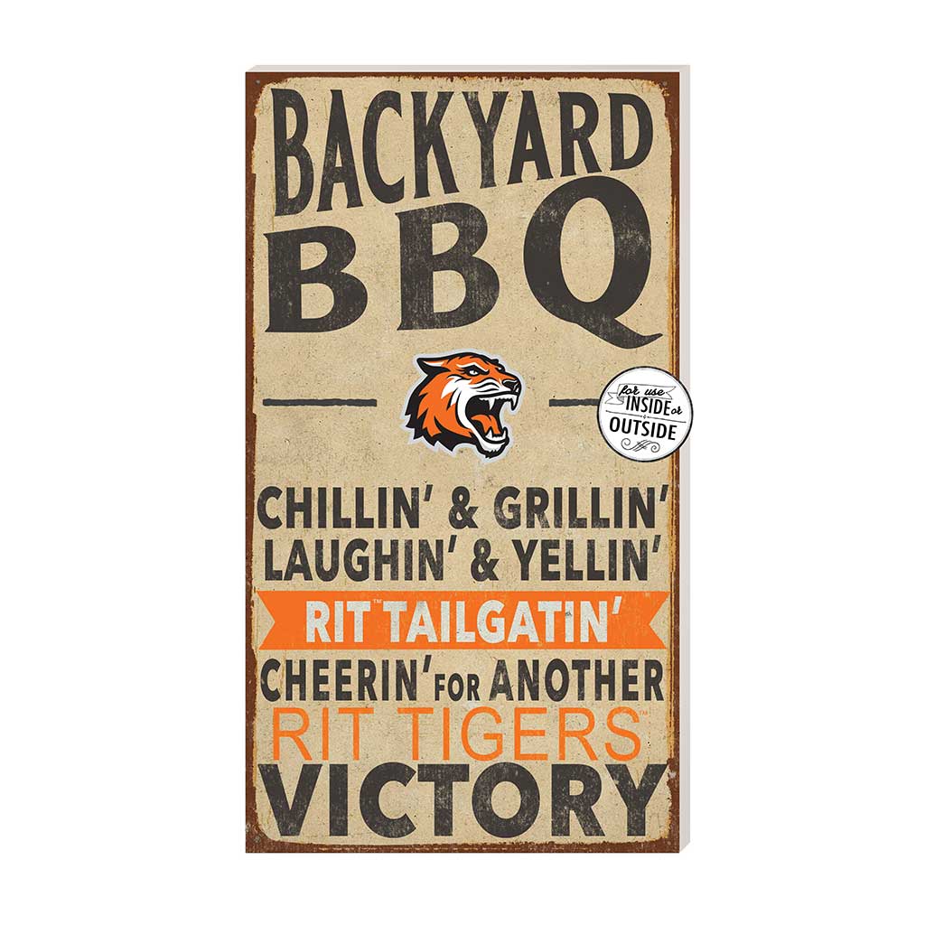 11x20 Indoor Outdoor BBQ Sign Rochester Institute of Technology Tigers