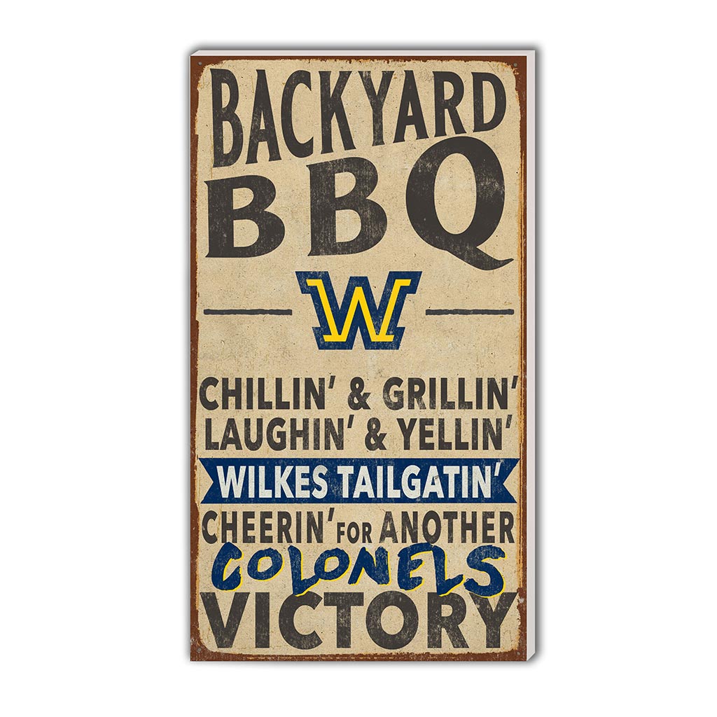 11x20 Indoor Outdoor BBQ Sign Wilkes University Colonels